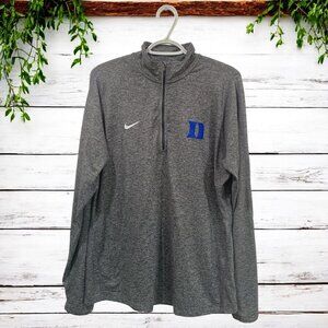 Nike Duke Blue Devils Sweater Women's XL Nike 1/4Zip Pullover Active Performance